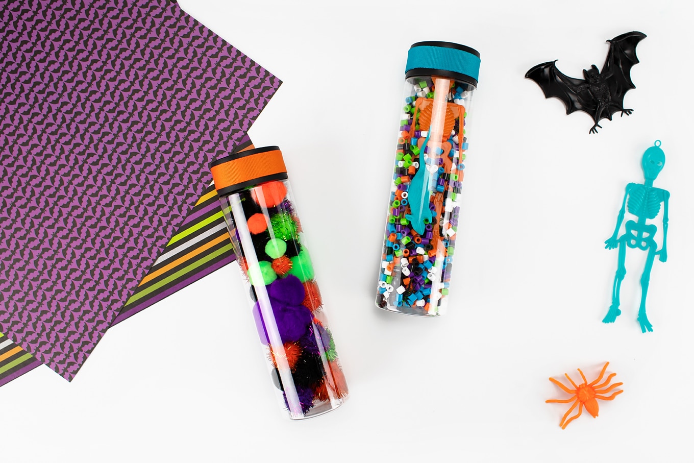 Halloween Sensory Bottles | Fireflies and Mud Pies