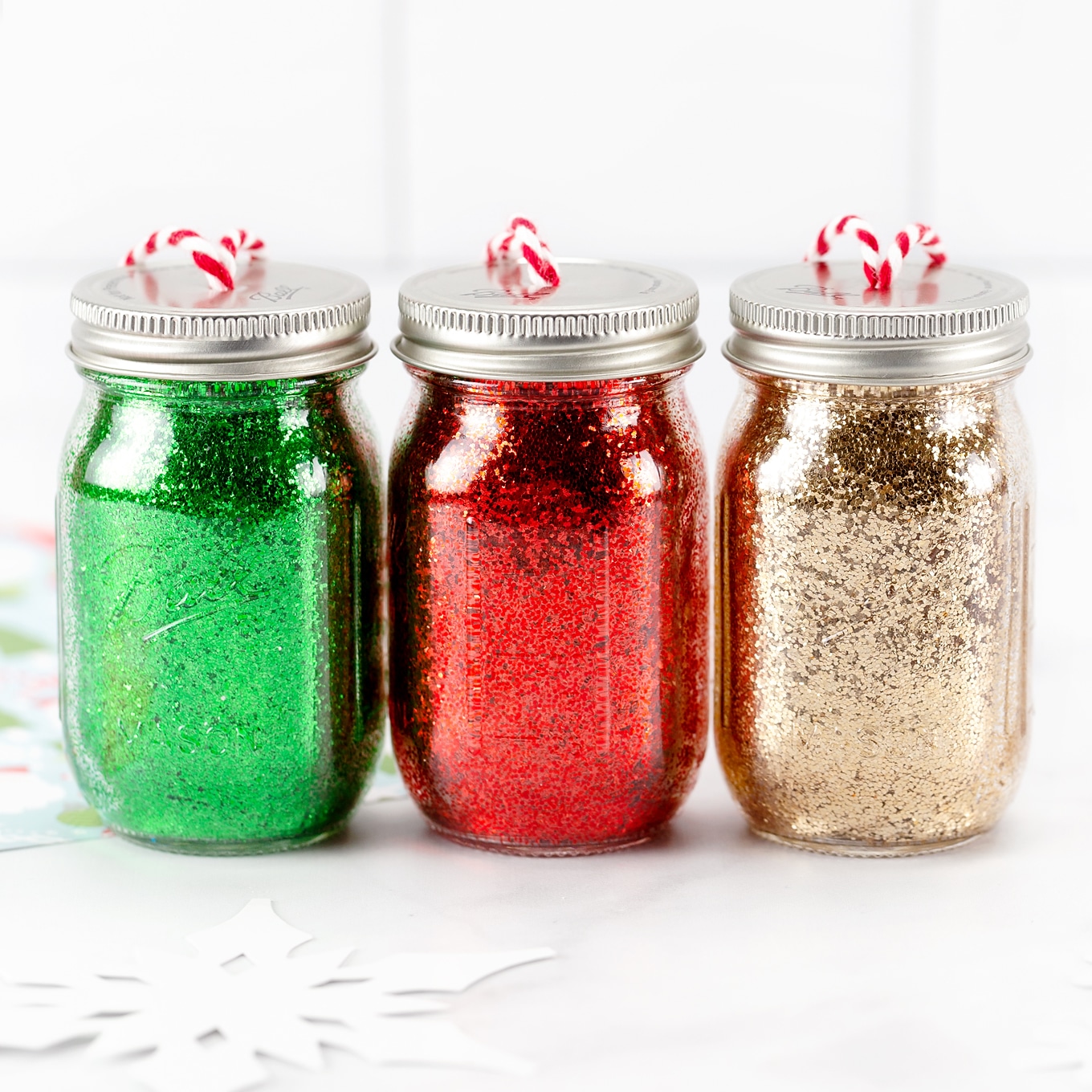 Glitter Jar Ornaments Fireflies And Mud Pies