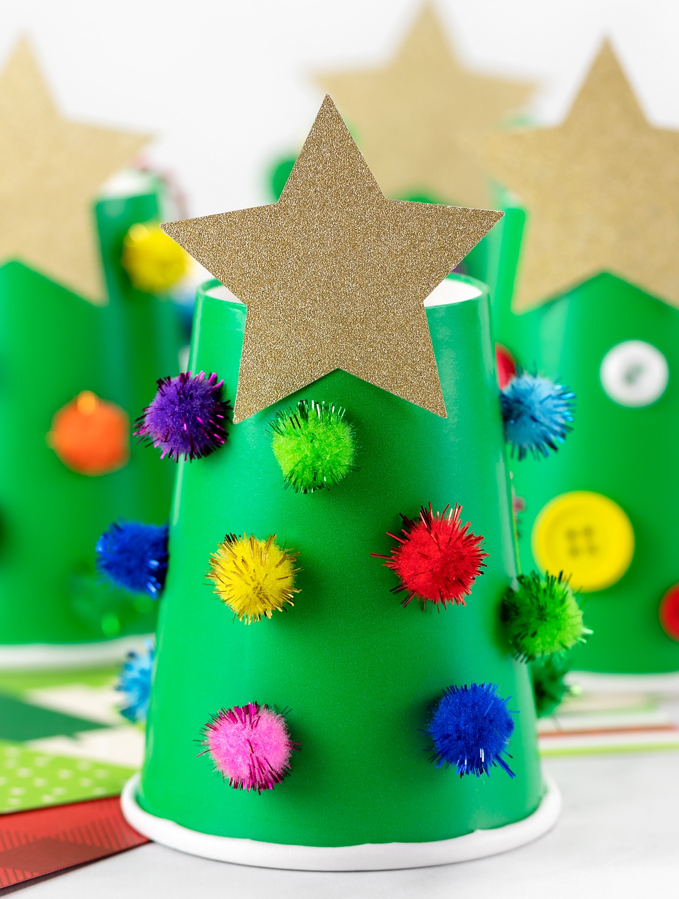 Paper Cup Christmas Tree  Fireflies and Mud Pies
