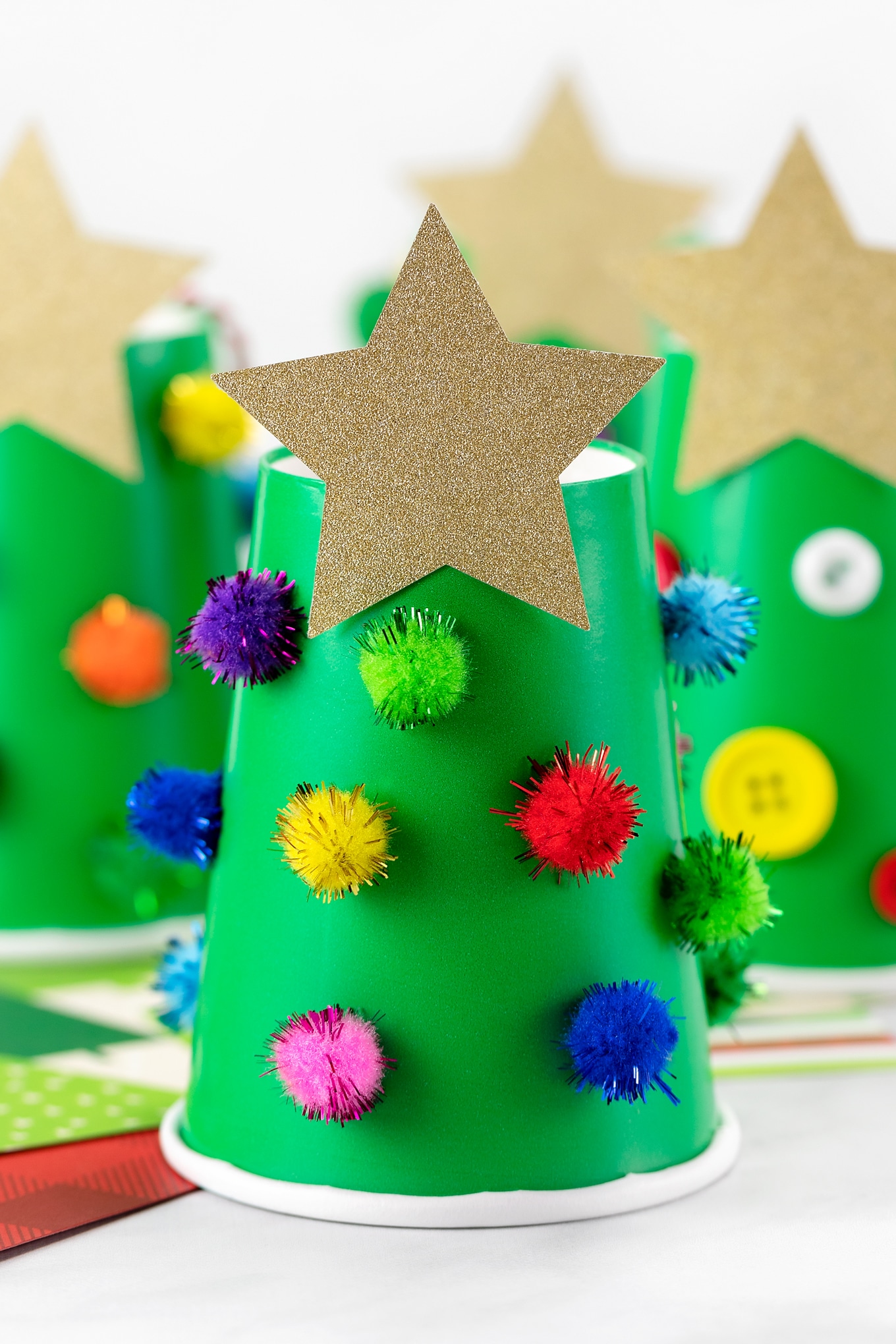 Paper Cup Christmas Tree  Fireflies and Mud Pies