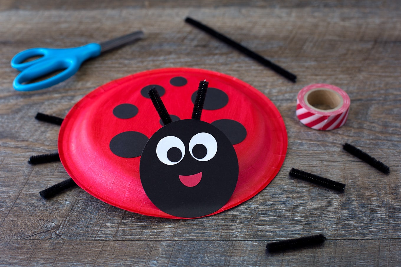 How to Make a Paper Plate Ladybug