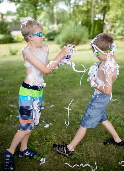 Shaving Cream Battle