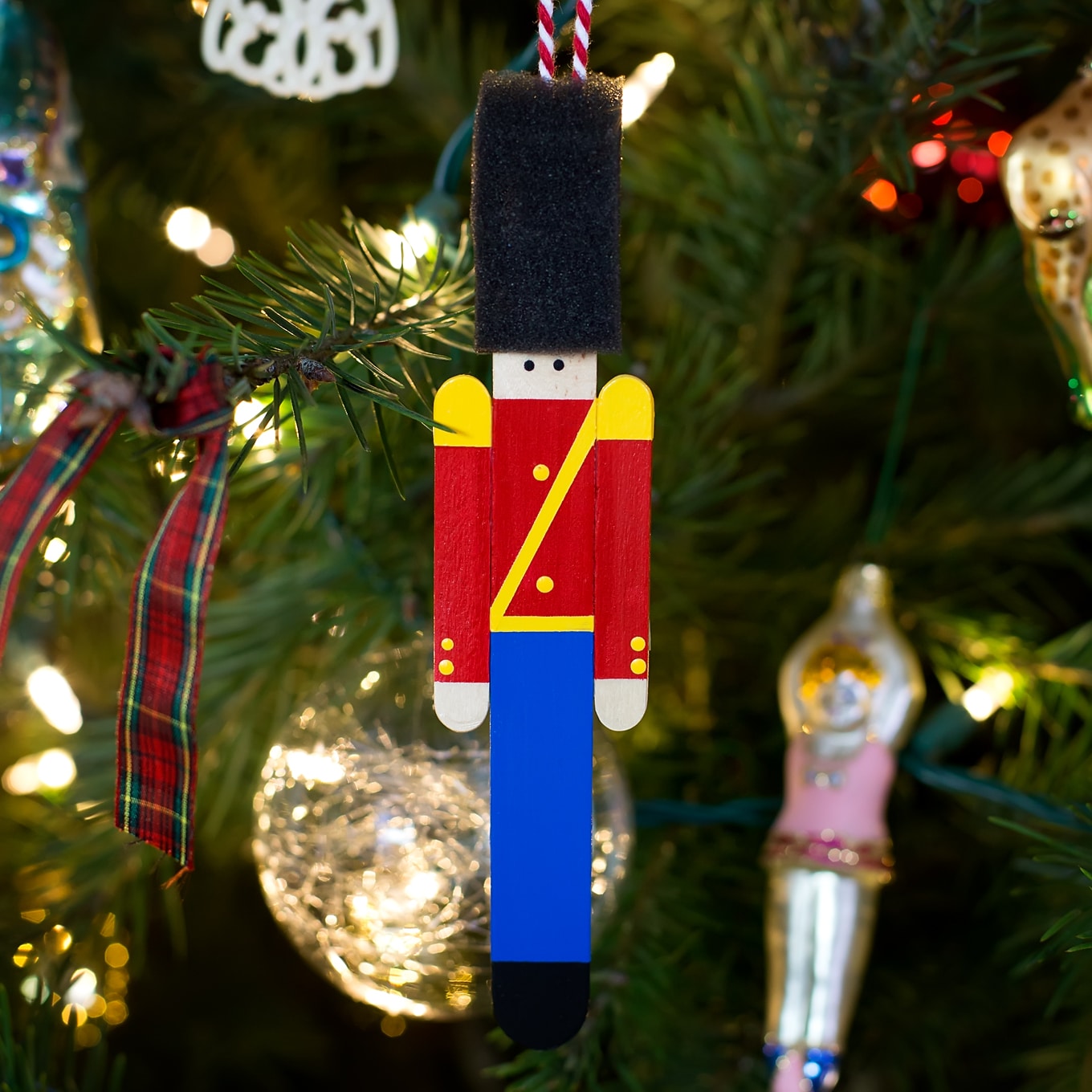 wooden toy soldier christmas ornaments