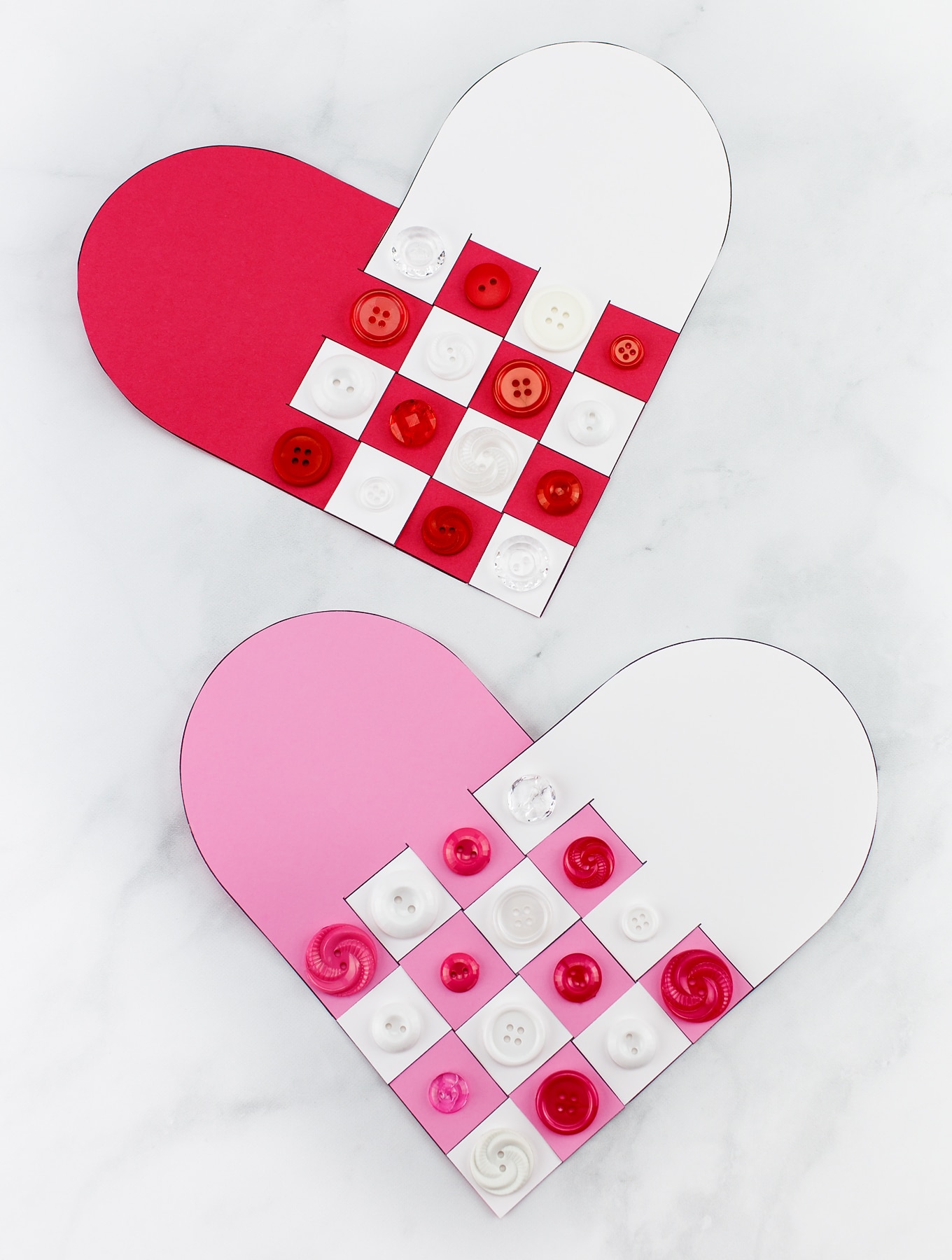 how to make a sweet and simple woven heart craft